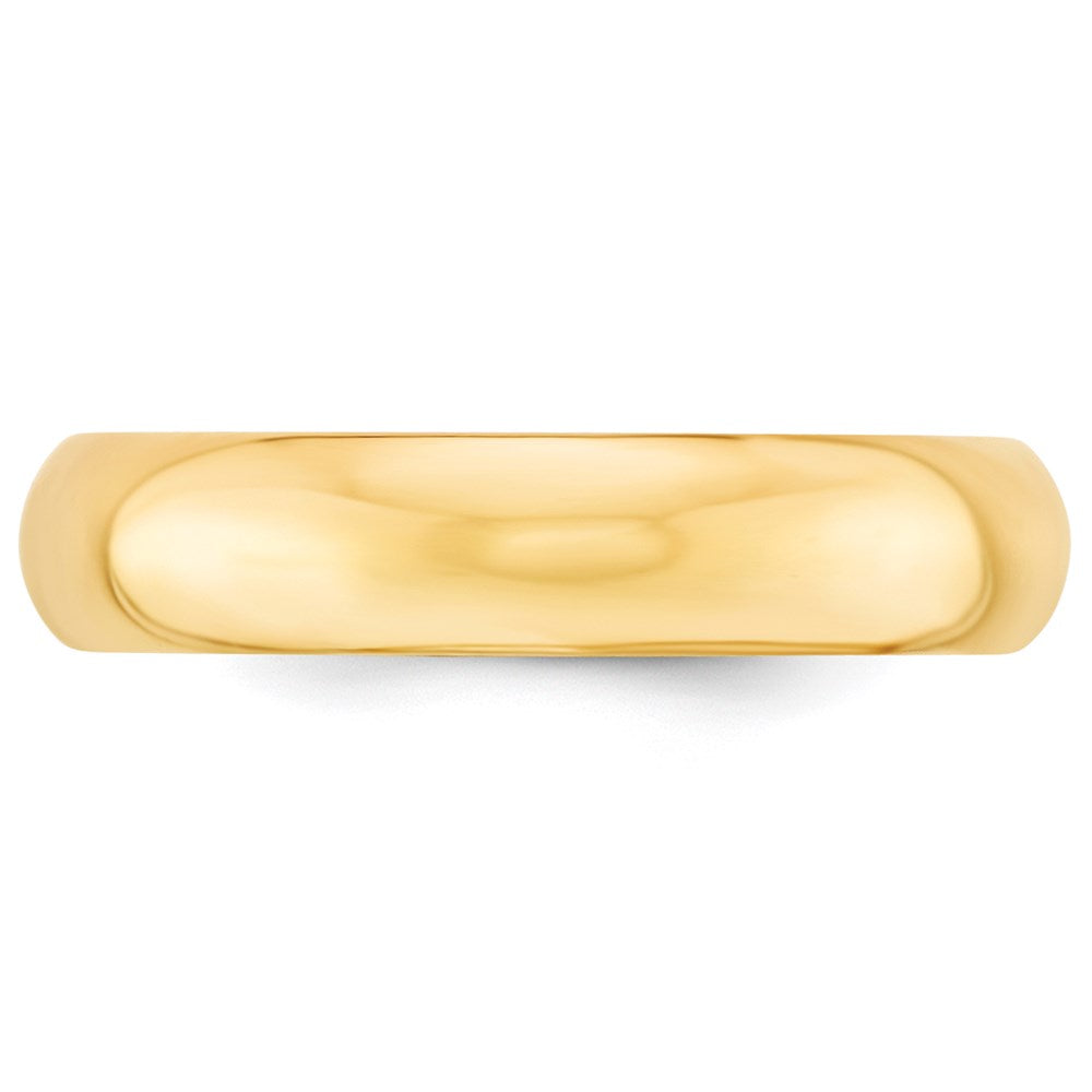 Solid 14K Yellow Gold 5mm Standard Comfort Fit Men's/Women's Wedding Band Ring Size 13