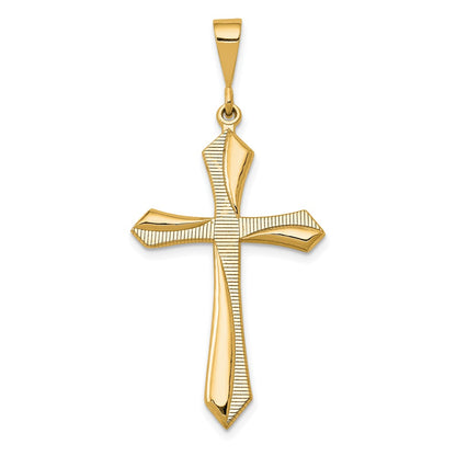 14k Yellow Gold Passion Cross Pendant