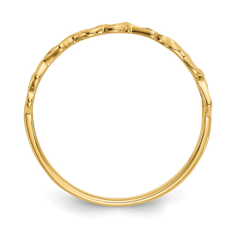 14k yellow gold heart ring ch241
