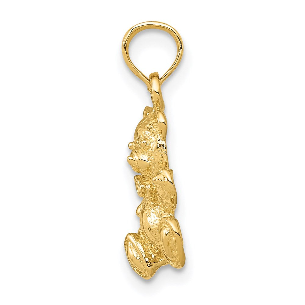 14k Yellow Gold Teddy Bear Charm