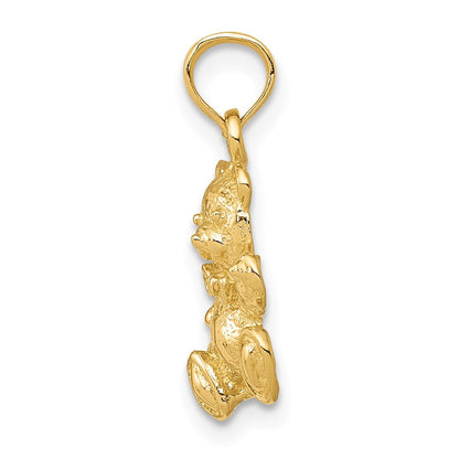 14k Yellow Gold Teddy Bear Charm