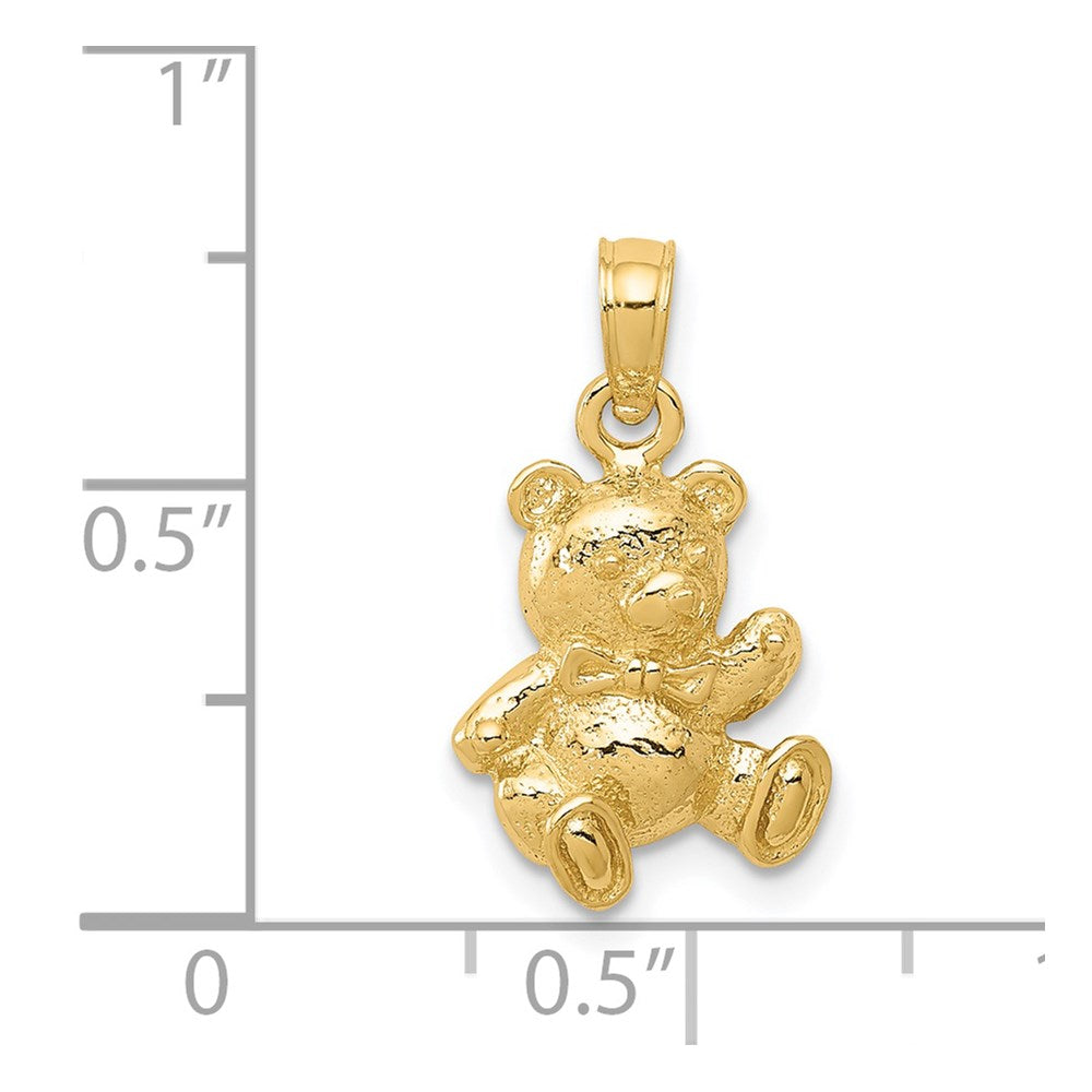 14k Yellow Gold Teddy Bear Charm