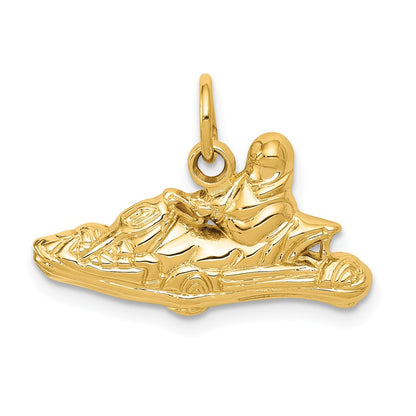 14k Yellow Gold Go-Kart Charm