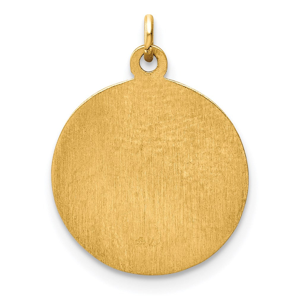 14k Yellow Gold Our Lady of Sorrows Medal Charm