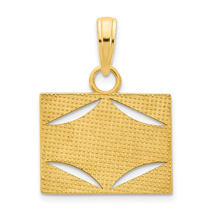 14k Yellow Gold Epoxy FINESSE Pendant