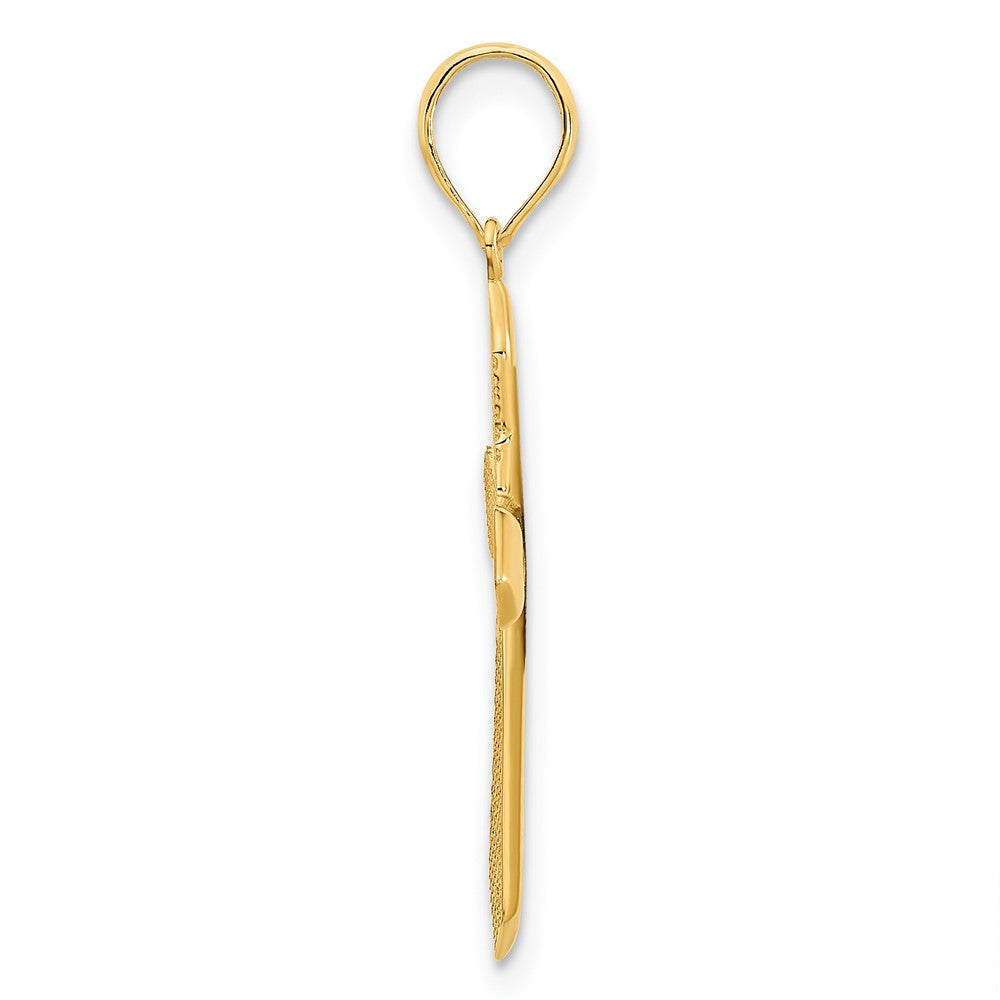 14k Yellow Gold w/ Epoxy Blessed Grandma Cross Pendant