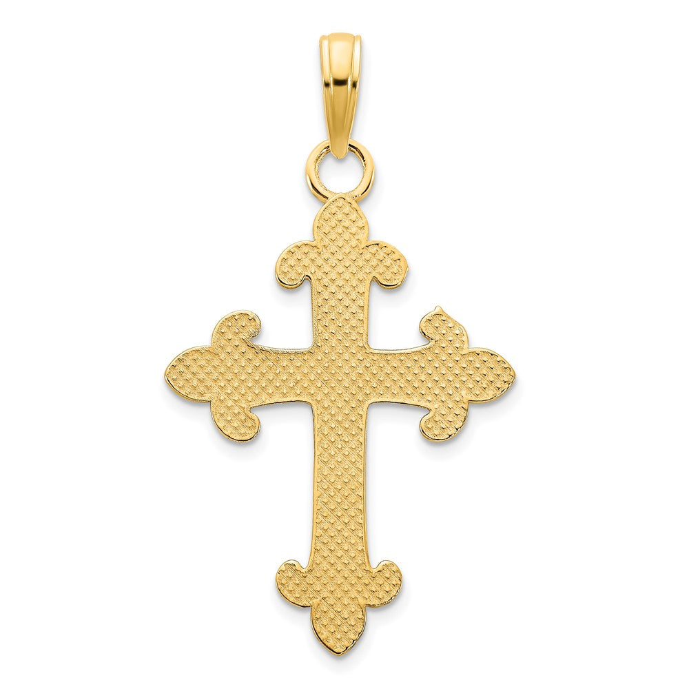 14k Yellow Gold Cross w/ Epoxy SPECIAL MOTHER Pendant