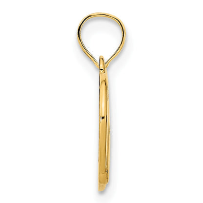 14k Yellow Gold  Pretzel Pendant