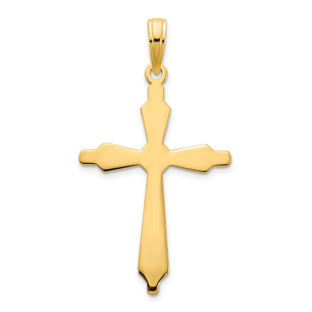 14k Yellow Goldy Fancy Cross Pendant