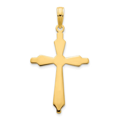 14k Yellow Goldy Fancy Cross Pendant