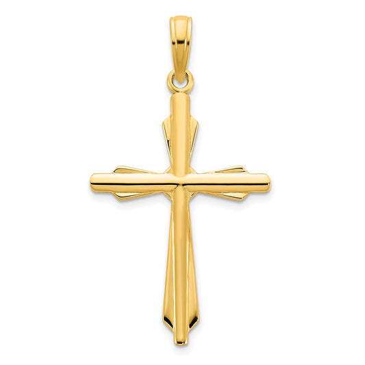 14k Yellow Goldy Fancy Cross Pendant