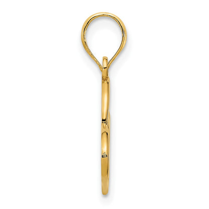 14k Yellow Goldy Heart LOVE Infinity Symbol Charm