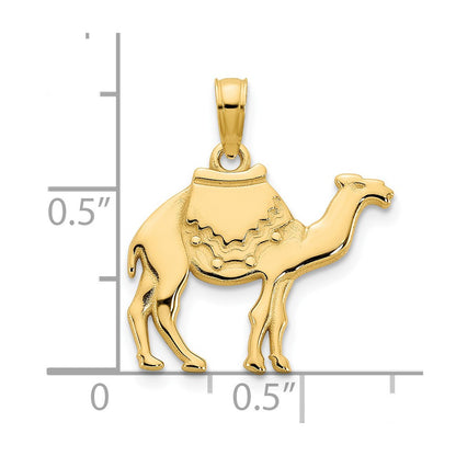 14k Yellow Goldy Camel Charm