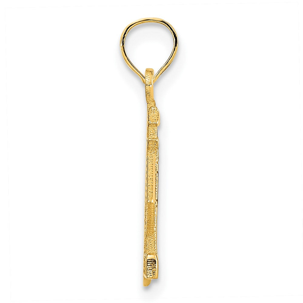 14k Yellow Goldy Lighthouse and Anchor Charm