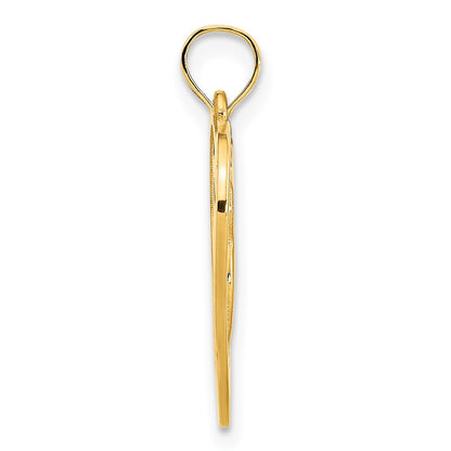 14k Yellow Gold Owl Charm