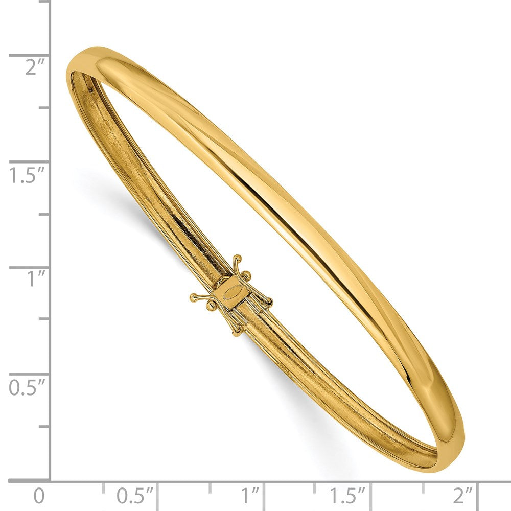 14k Yellow Gold Polished Flexible Bangle