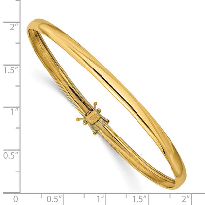 14k Yellow Gold Polished Flexible Bangle
