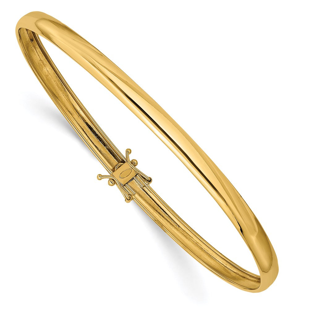 14k Yellow Gold Polished Flexible Bangle