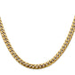 14K 22 inch 5mm Solid Miami Cuban Link with Lobster Clasp Chain Necklace