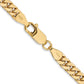 14K 22 inch 5mm Solid Miami Cuban Link with Lobster Clasp Chain Necklace