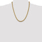 14K 22 inch 5mm Solid Miami Cuban Link with Lobster Clasp Chain Necklace