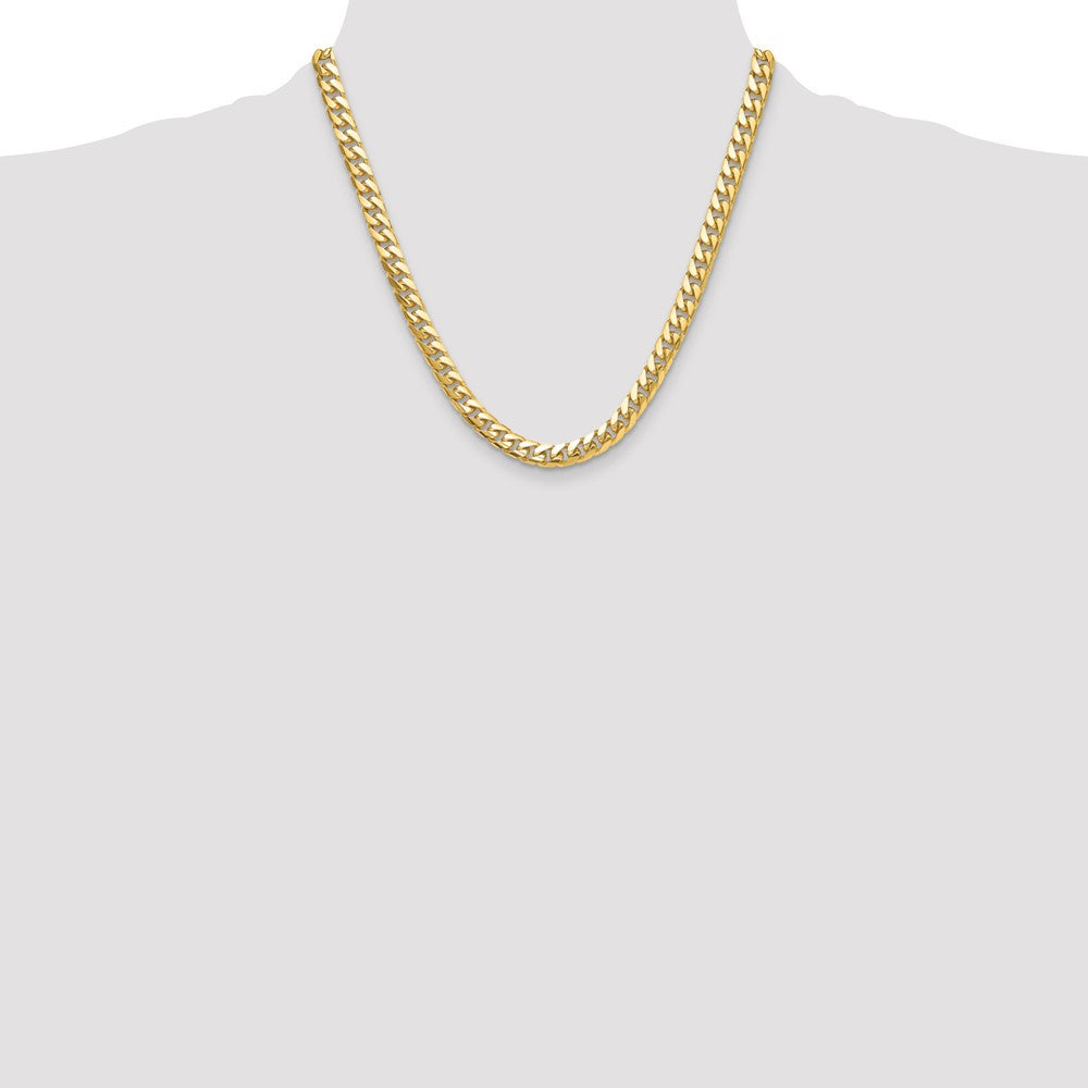 2 Inch 14k 8mm Solid Miami Cuban Chain Necklace