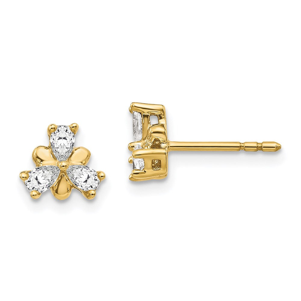 14k Yellow Gold Real Diamond Earrings EM4174-040-YA