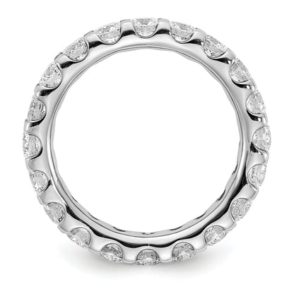 Solid Real 14K White Gold SI2-I1(H/I) UPRG Eternity Wedding Band Ring