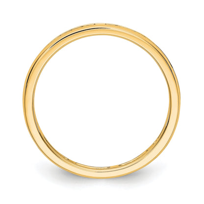 1/2 CT Channel Set Diamond Eternity Wedding Band Ring in 14k Yellow Gold