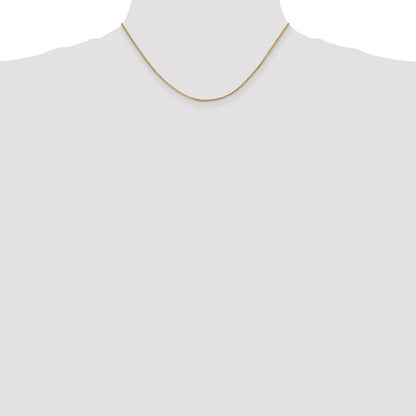 14K Yellow Gold 16 inch .9mm Franco with Lobster Clasp Chain Necklace
