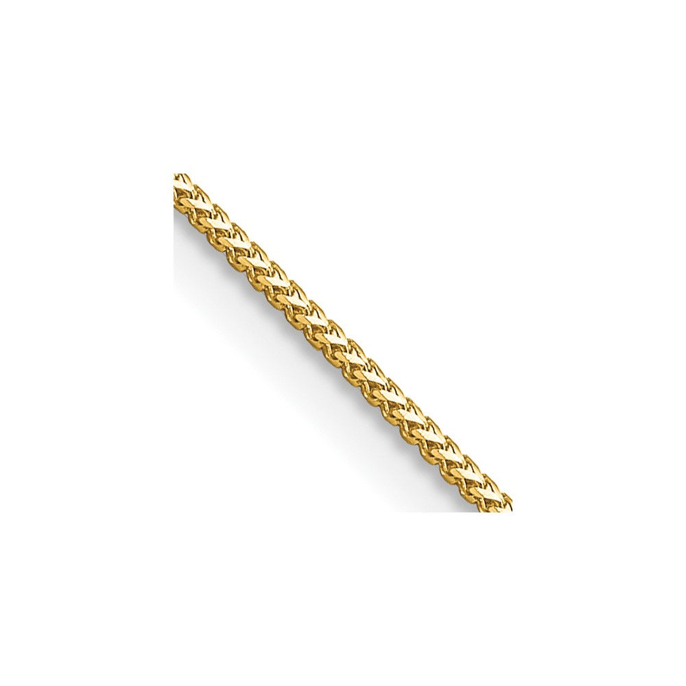 14K Yellow Gold 18 inch .9mm Franco with Lobster Clasp Chain Necklace