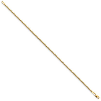 14K Yellow Gold 8 inch 1.3mm Franco with Lobster Clasp Bracelet