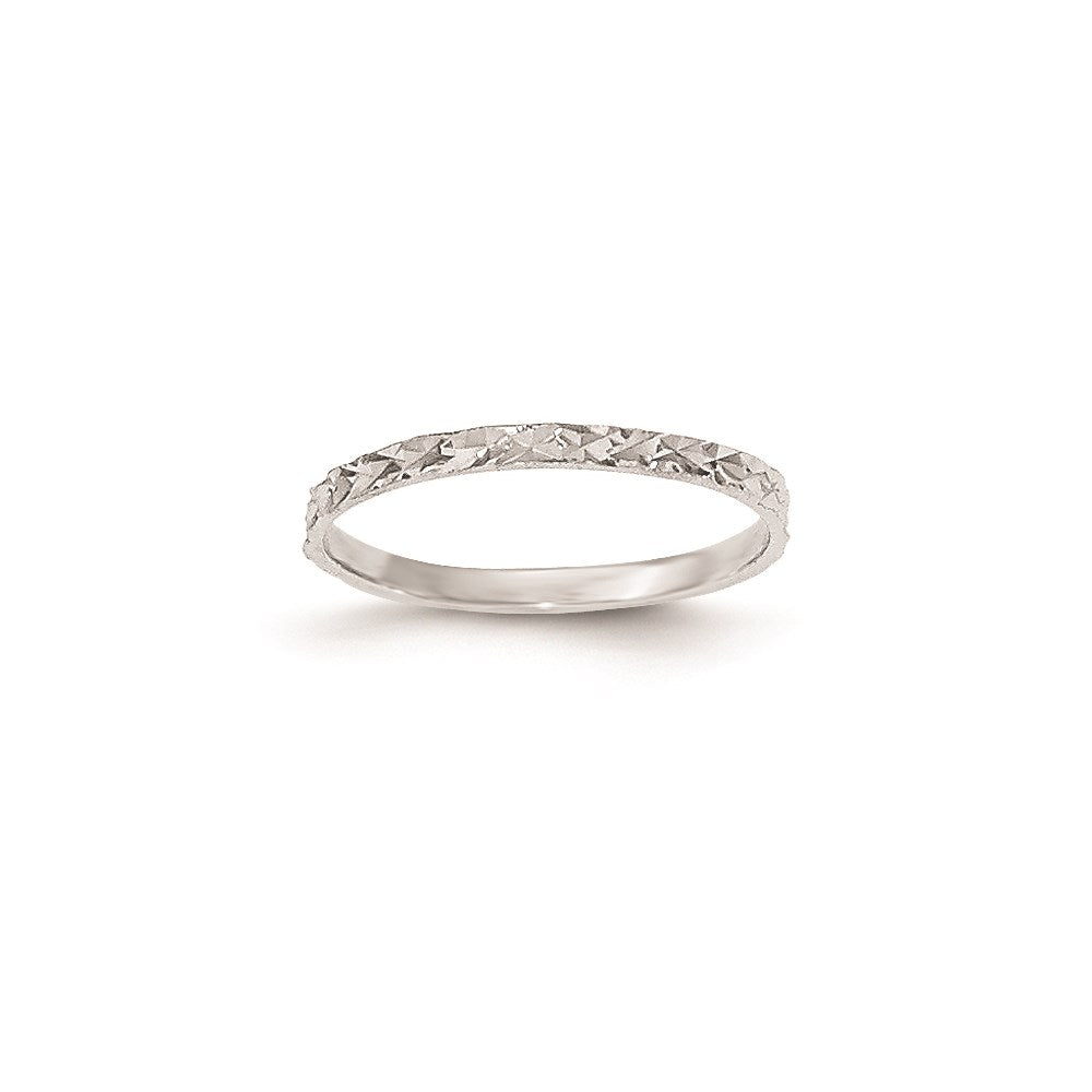 14k white gold madi k real diamond cut ring gk890