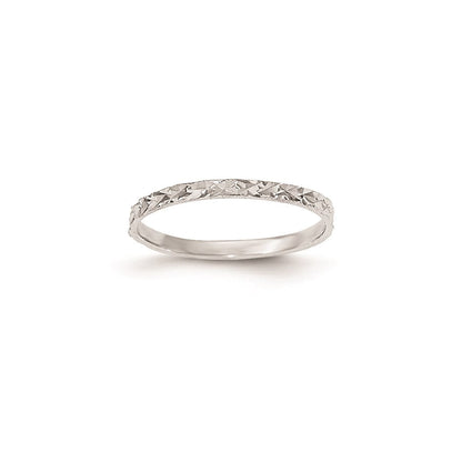 14k white gold madi k real diamond cut ring gk890
