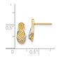 14k Yellow & Rhodium Gold and Rhodium Flip Flop Earrings