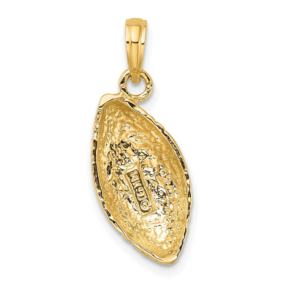 14k Yellow Gold Football Charm