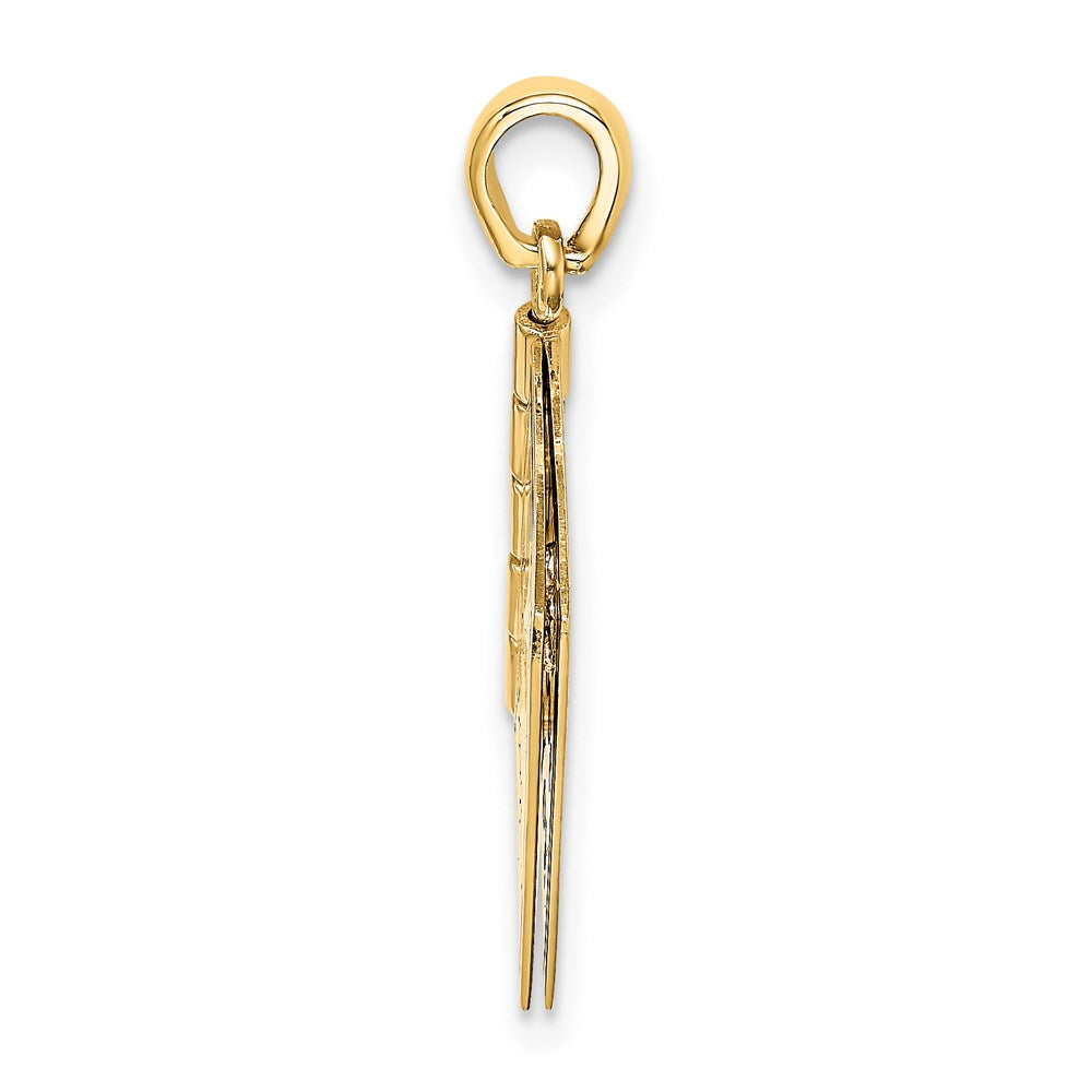14k Two-tone Goldy & Rose Gold Enameled Special Daughter Charm