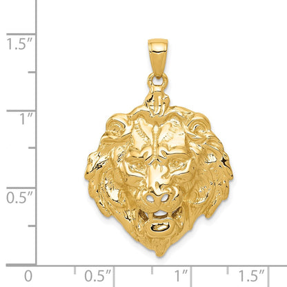 14k Yellow Gold Lion Charm