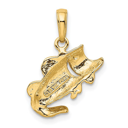 14k Yellow Gold Small Fish Charm