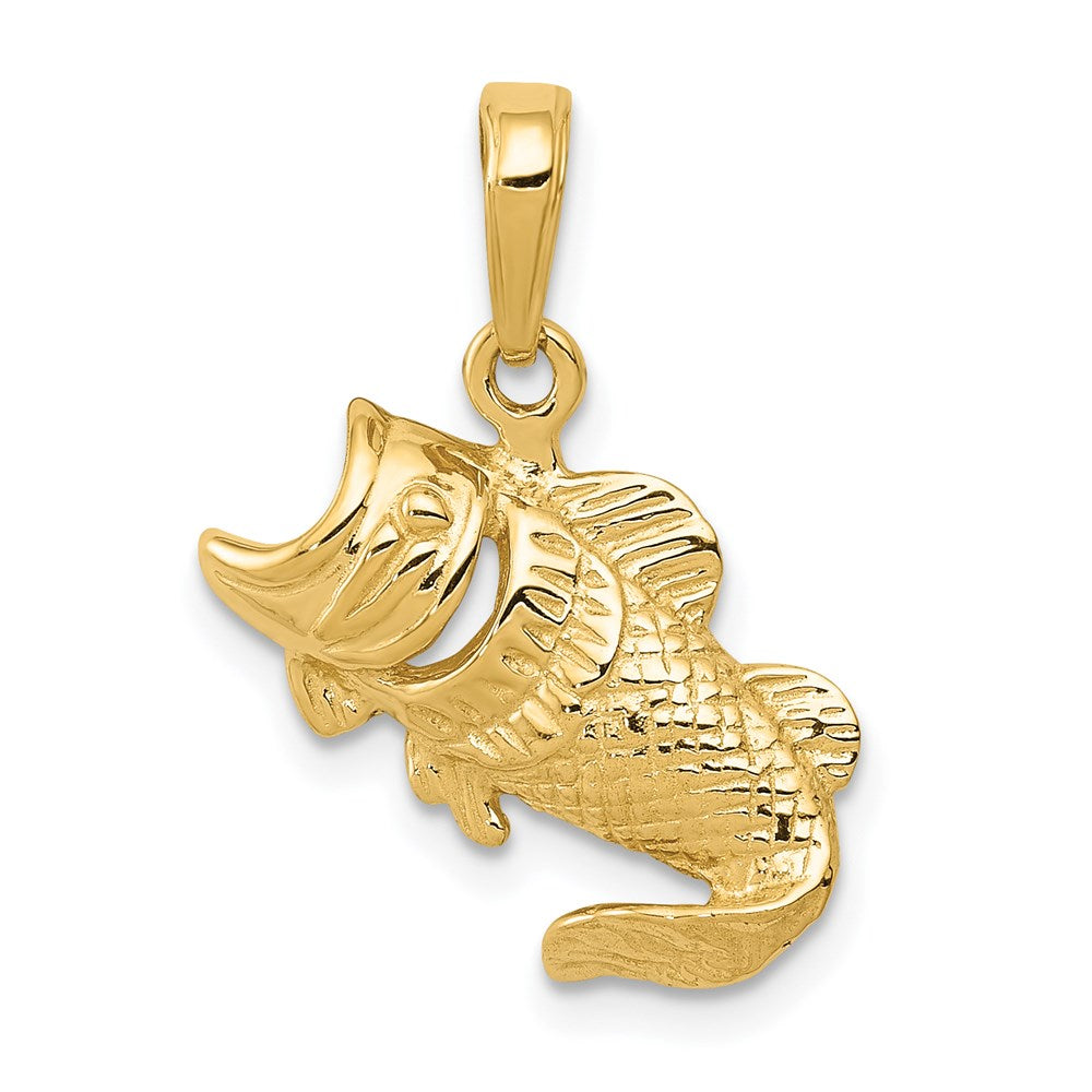 14k Yellow Gold Small Fish Charm