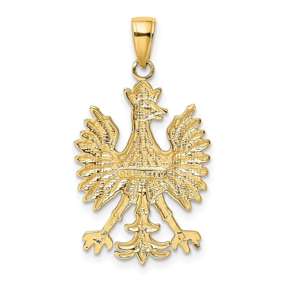 14k Yellow Gold Phoenix Mythological Bird Charm