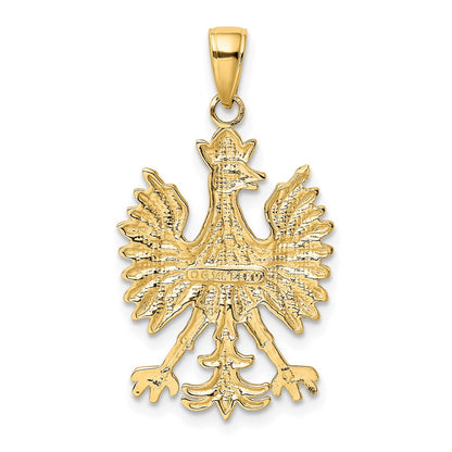 14k Yellow Gold Phoenix Mythological Bird Charm