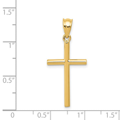 14k Yellow Gold Cross Pendant