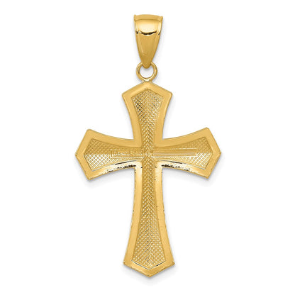 14k Yellow Gold Passion Cross Pendant