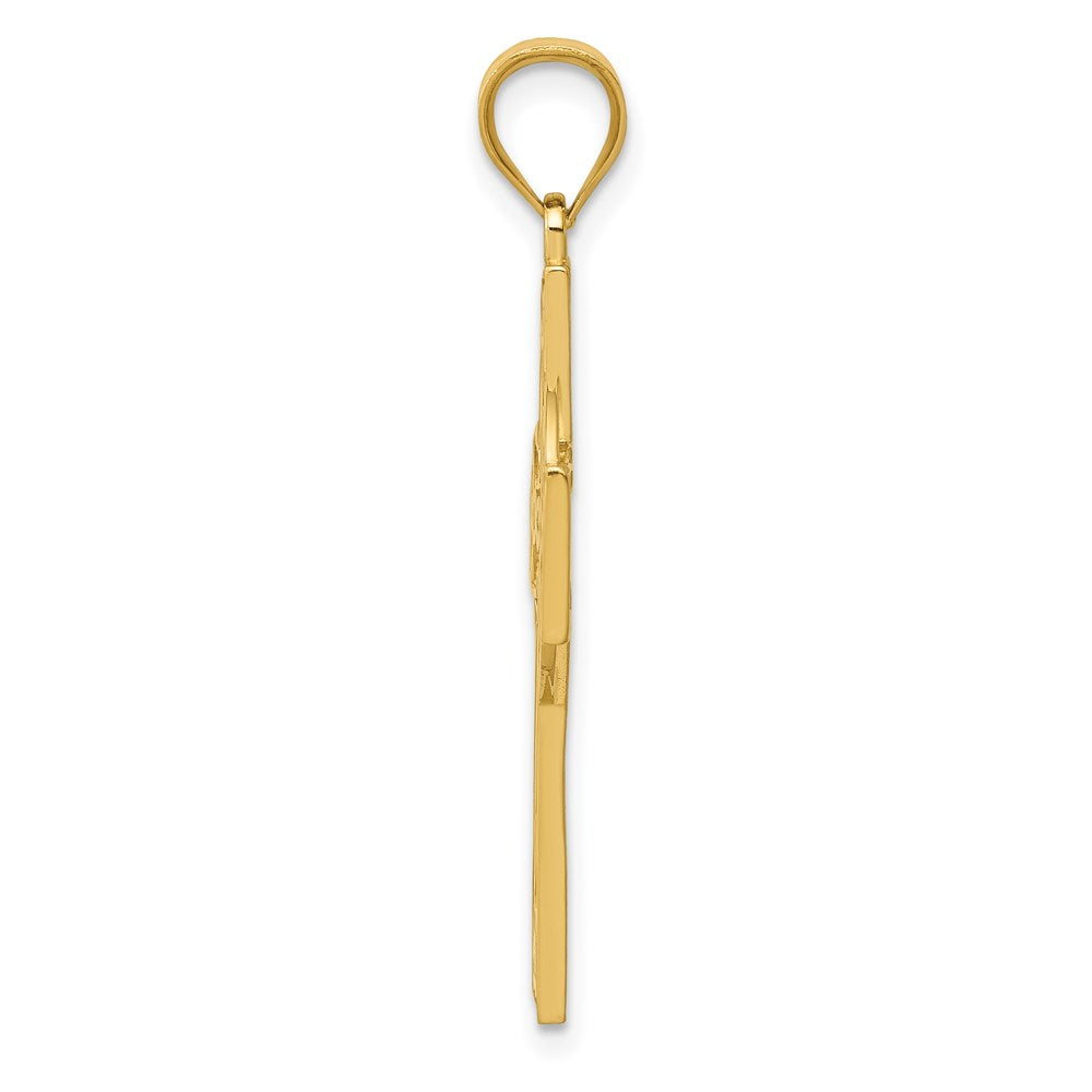 14k Yellow Gold Celtic Cross Pendant