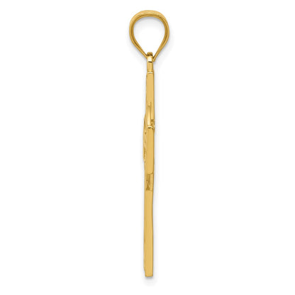 14k Yellow Gold Celtic Cross Pendant