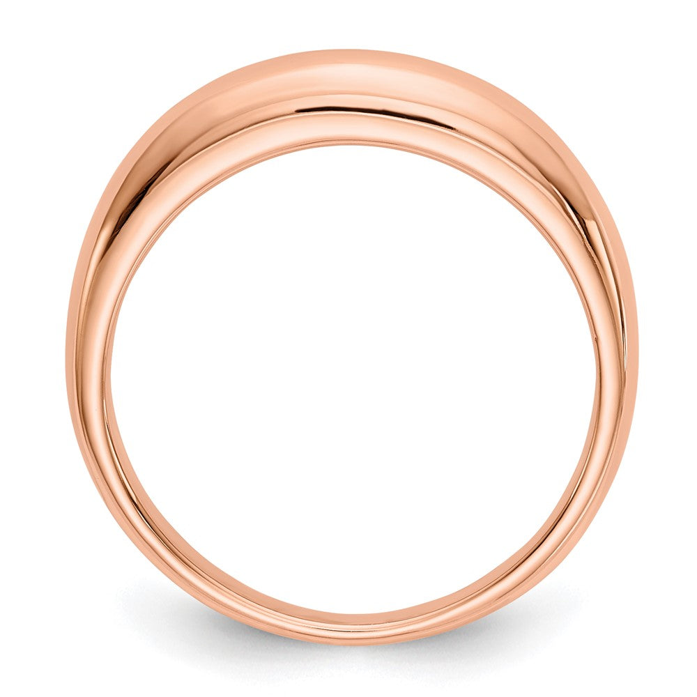 14k Rose Gold Polished Band Ring