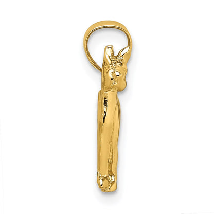 14k Yellow Gold Great Dane Dog Charm