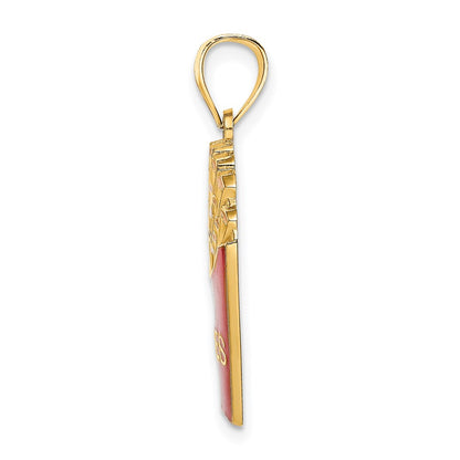 14k Yellow Gold w/Enamel French Fries Charm