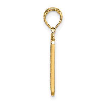 14k Yellow Gold w/ Enamel Bingo Card Charm